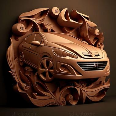 3D модель Peugeot 207 (STL)